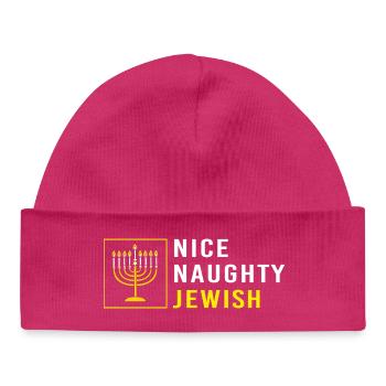 Hanukah Hanukkah Chanukkah - Baby Organic Mütze - hot Pink - Vorne