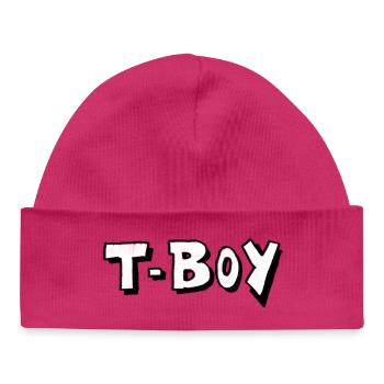 T-Boy Transboy LGBTQ Pride - Illustration - Baby Organic Mütze - hot Pink - Vorne