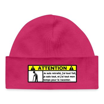 Retired - Baby Organic Beanie - hot pink - Front