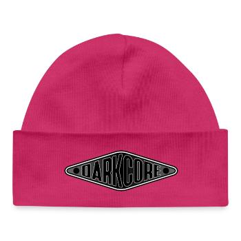 Darkcore Shield Logo - Baby Organic Beanie - hot pink - Front