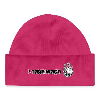 Awake for 3 days! - Baby Organic Beanie - hot pink - Front