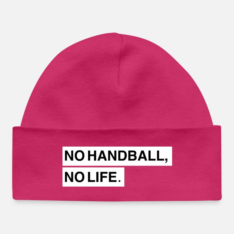 Pas de handball, pas de vie - Bonnet bébé bio - hot pink