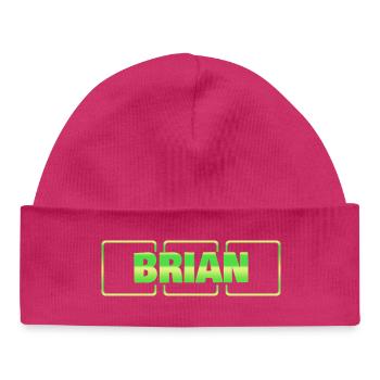 Geschenk für Brian - Baby Organic Mütze - hot Pink - Vorne