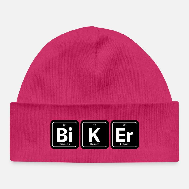 Bi-K Er Biker - Bonnet bébé bio - hot pink