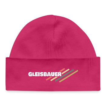Workplace Track Builder - Baby Organic Beanie - hot pink - Front