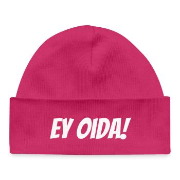 Salut Oida ! – Dialect Deluxe - Bonnet bébé bio - hot pink - Devant