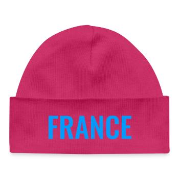 France Blue - Baby Organic Mütze - hot Pink - Vorne