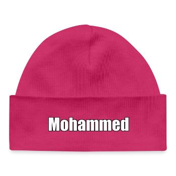 Muhammad - (Human name) - Baby Organic Beanie - hot pink - Front
