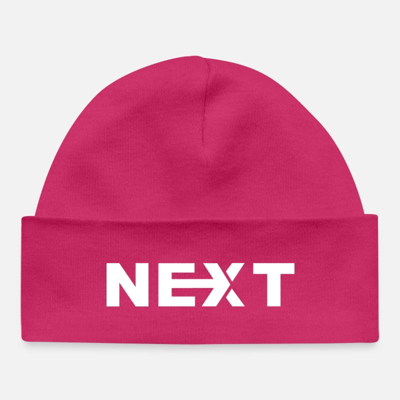 Next Texte Blanc - Bonnet bébé bio - hot pink