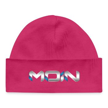 Hello - Baby Organic Beanie - hot pink - Front