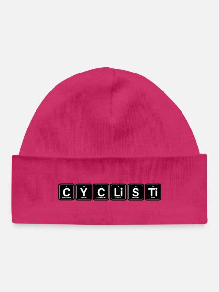 Cyclisti Chem Minimal - Bonnet bébé bio - hot pink