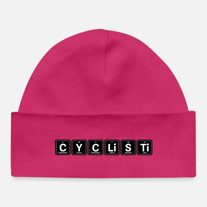 Cyclisti Chem Minimal - Bonnet bébé bio - hot pink