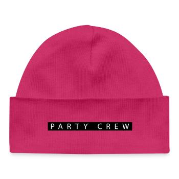 Équipe de fête - Bonnet bébé bio - hot pink - Devant