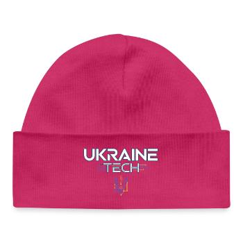 Ukraine Tech Crest Circuit - Bonnet bébé bio - hot pink - Devant