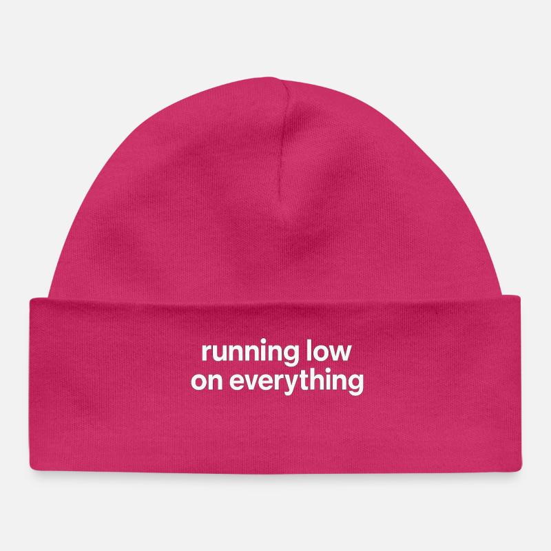 running low on everything - Baby Organic Beanie - hot pink