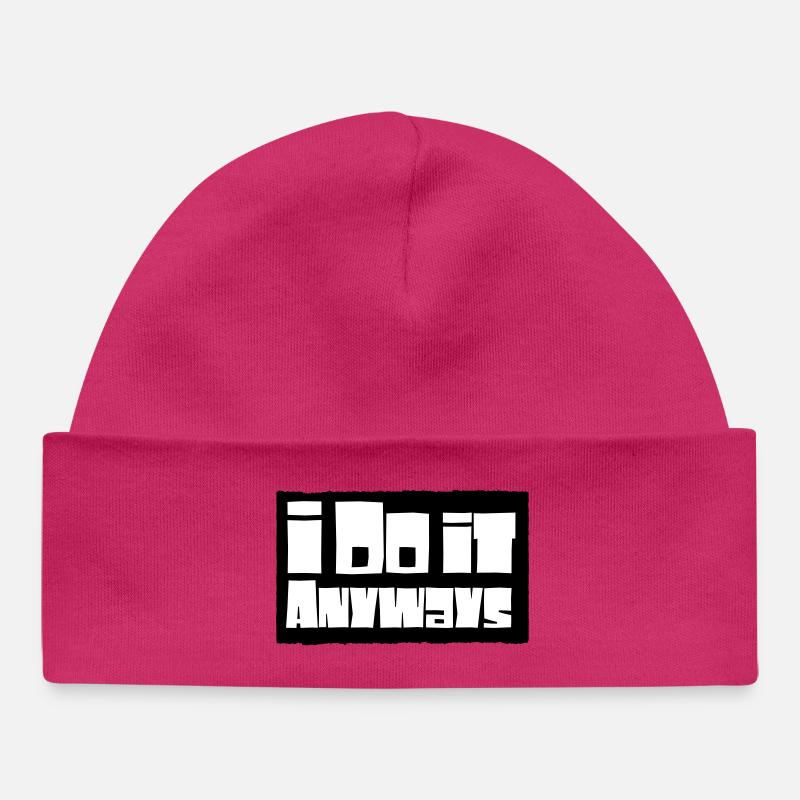 Je le fais quand même - Bonnet bébé bio - hot pink