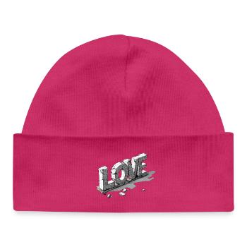 Love Stones - Baby Organic Mütze - hot Pink - Vorne