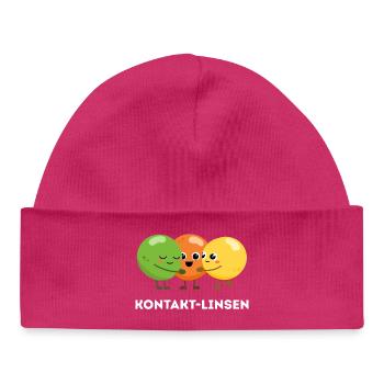 Kontakt-Linsen – Süßer Sprachwitz - Baby Organic Mütze - hot Pink - Vorne