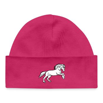 Puissance des chevaux - Bonnet bébé bio - hot pink - Devant