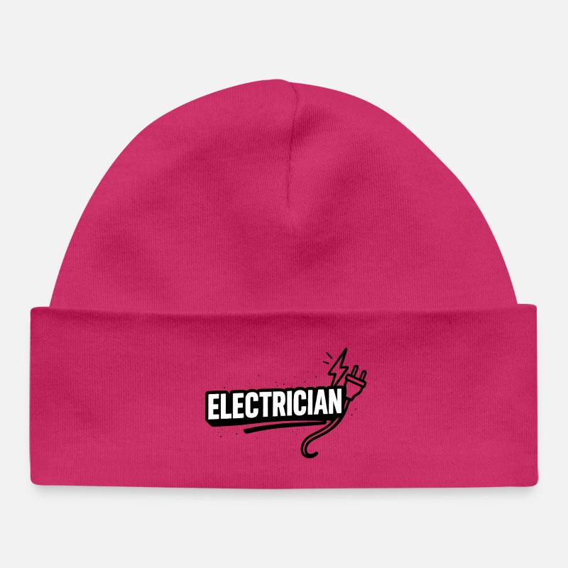 Flash de câble Motif d’Électricien - Bonnet bébé bio - hot pink