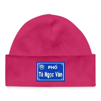 Hanoï - Bonnet bébé bio - hot pink - Devant