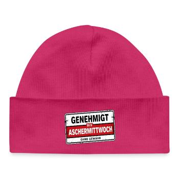 Satire approuvée jusqu’au mercredi des Cendres - Bonnet bébé bio - hot pink - Devant