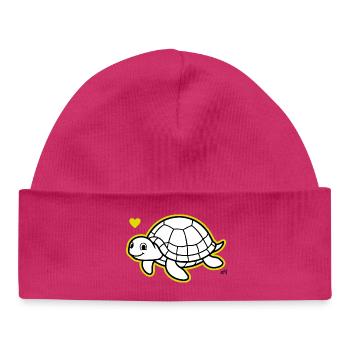Max_the_turtle - Baby Organic Mütze - hot Pink - Vorne