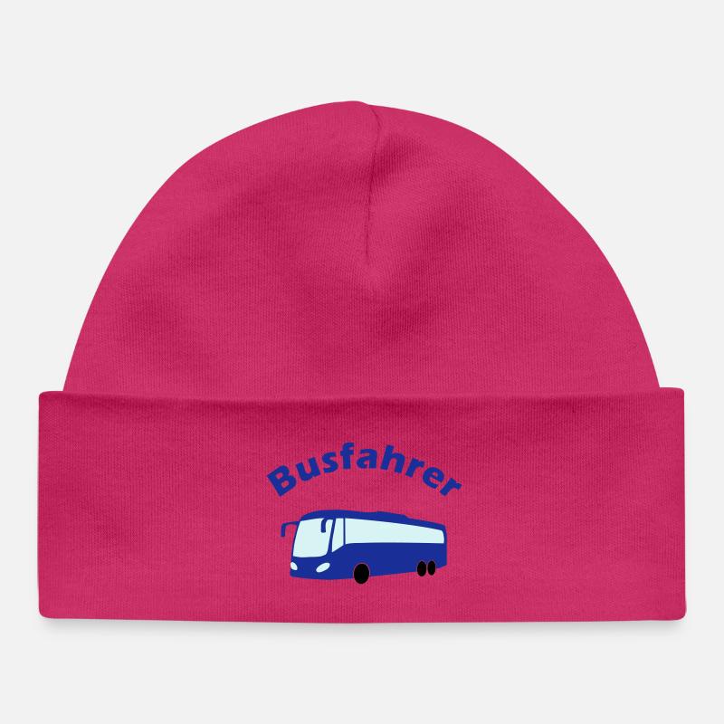 Busfahrer Design - Baby Organic Mütze - hot Pink