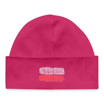 Long distance hiking trails - Baby Organic Beanie - hot pink - Front