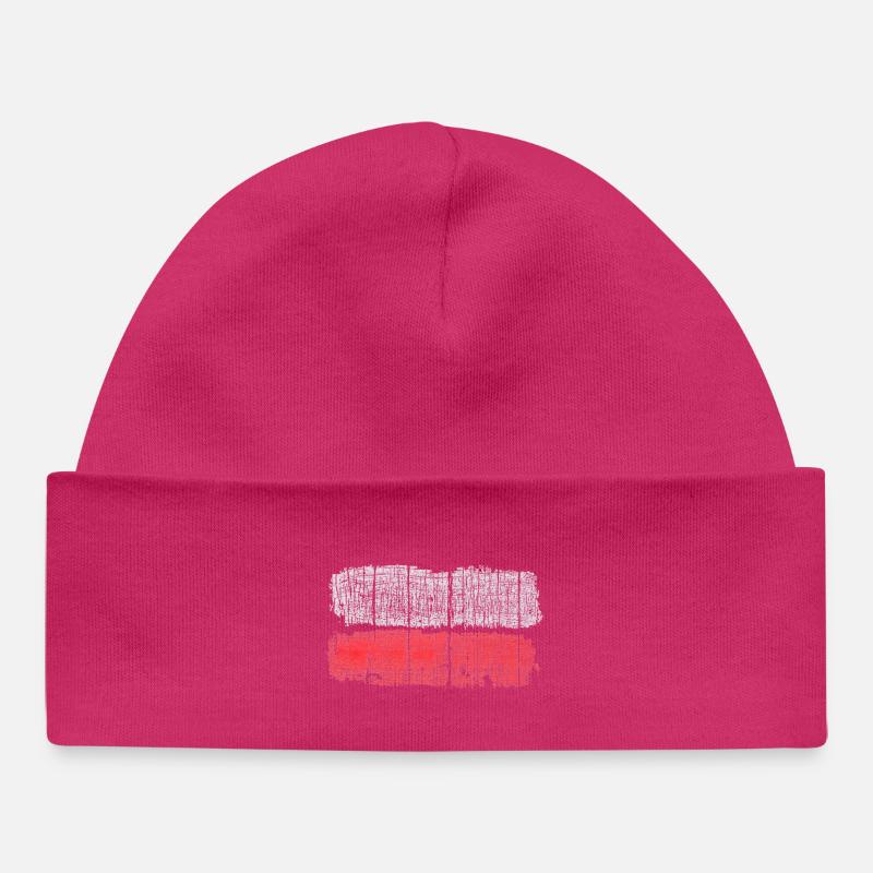 Sentiers de randonnée longue distance - Bonnet bébé bio - hot pink