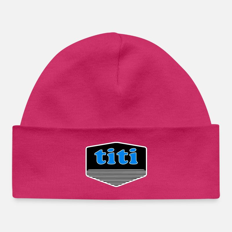 Titi - Bonnet bébé bio - hot pink