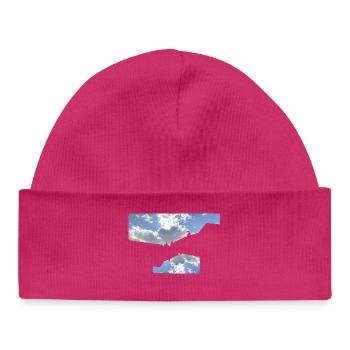 Graphic Skyline - Baby Organic Beanie - hot pink - Front