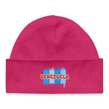 Venezuela - Baby Organic Beanie - hot pink - Front