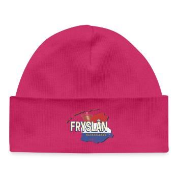 Carte Frise Pays-Bas Hollande Sovenir - Bonnet bébé bio - hot pink - Devant