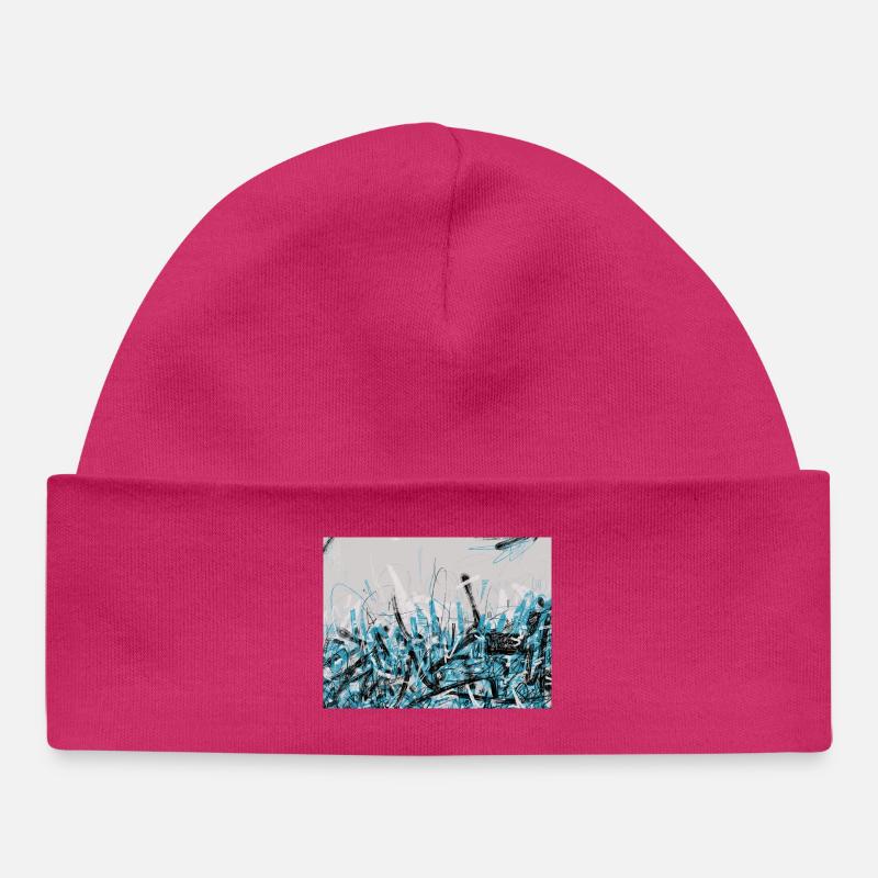 Tag Without a Name - Baby Organic Beanie - hot pink