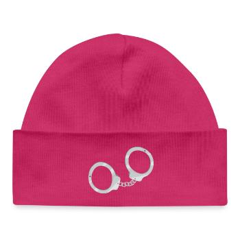 Handschellen - Baby Organic Mütze - hot Pink - Vorne