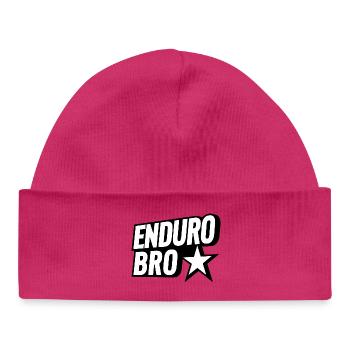 Enduro Bro Mountain Bike - Baby Organic Beanie - hot pink - Front