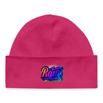Rave - Baby Organic Beanie - hot pink - Front