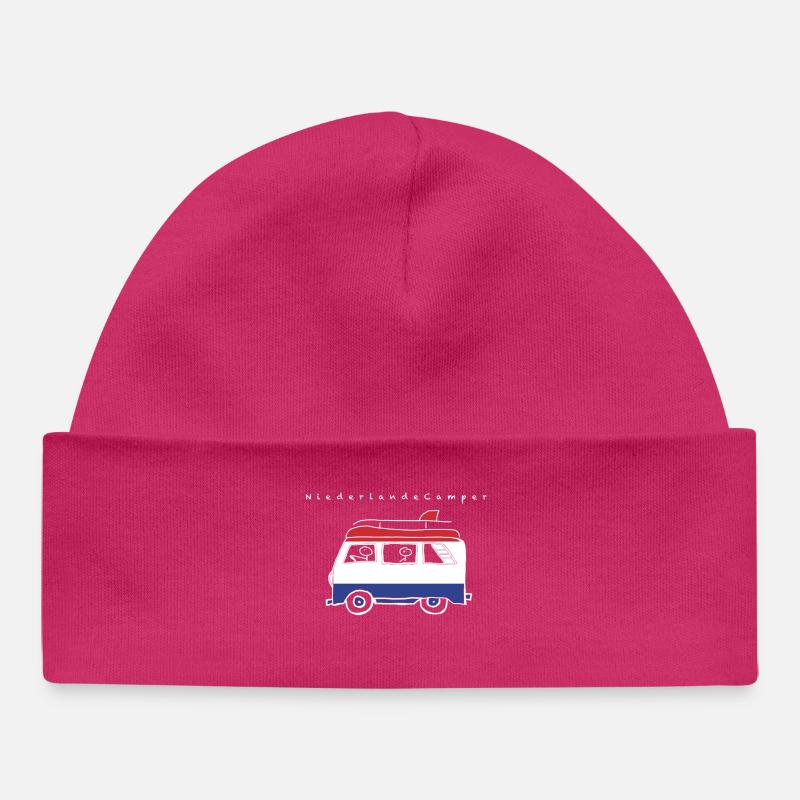 Pays-BasCampers - Bonnet bébé bio - hot pink