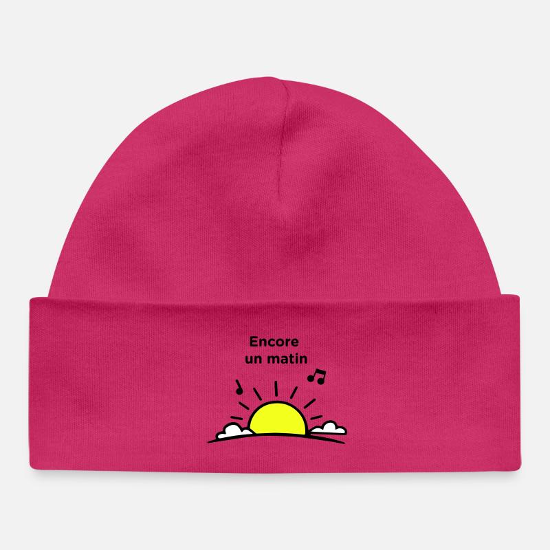 Ein weiterer Morgen - Baby Organic Mütze - hot Pink