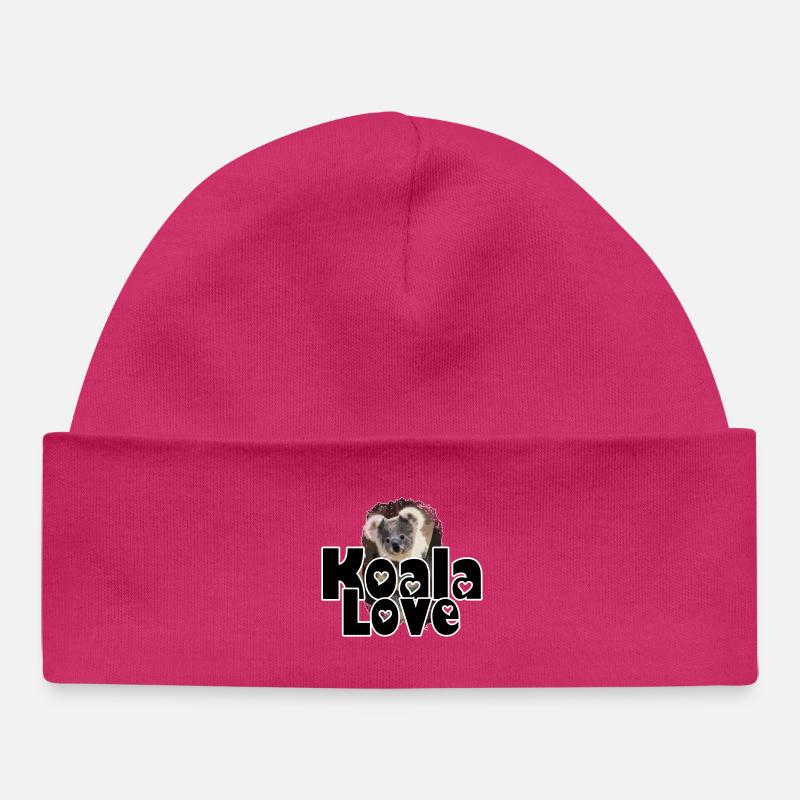 Koala Love Animal Animals Australia Dicton - Bonnet bébé bio - hot pink