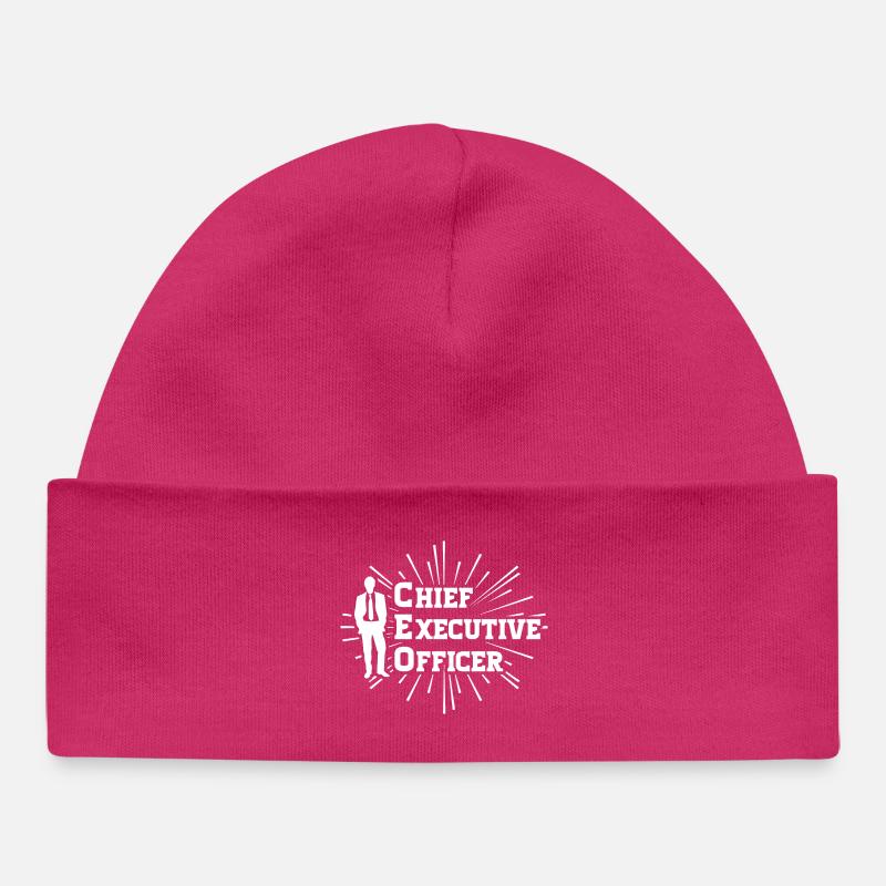 PDG - Chief Executive Officer - Bonnet bébé bio - hot pink