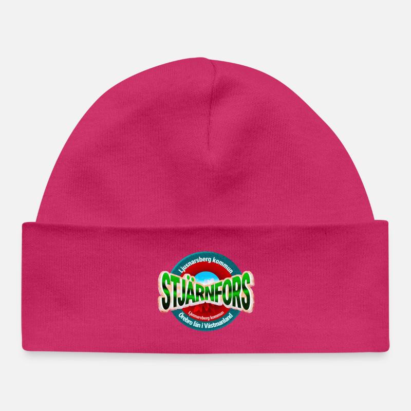 Stjärnfors - Bonnet bébé bio - hot pink