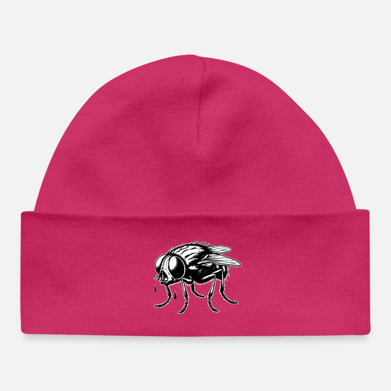 Horro en larmes - Bonnet bébé bio - hot pink