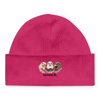 Cris d’aigles Cri drôle pour Adlerliebha - Bonnet bébé bio - hot pink - Devant