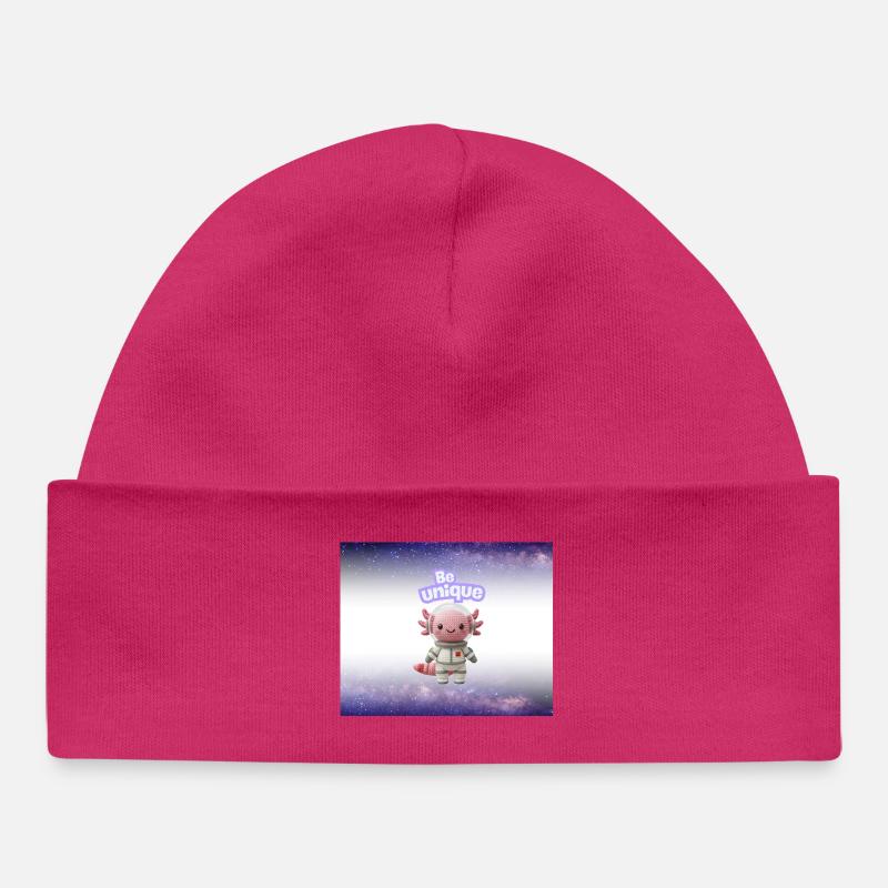 Be Unique Cuddly Astronaut - Baby Organic Beanie - hot pink