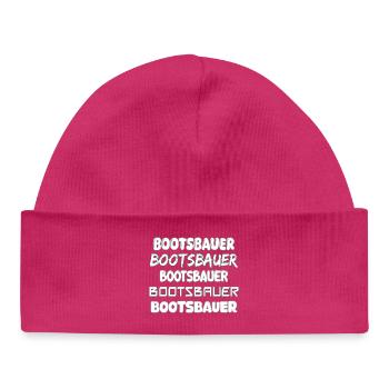Boat builders - Baby Organic Beanie - hot pink - Front
