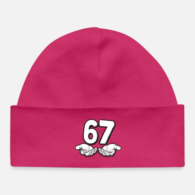 Tendance Six Seven - Bonnet bébé bio - hot pink