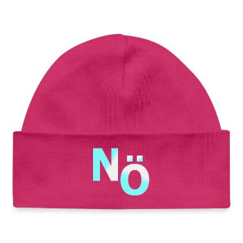 Nö Nein Dagegen Demo - Baby Organic Mütze - hot Pink - Vorne