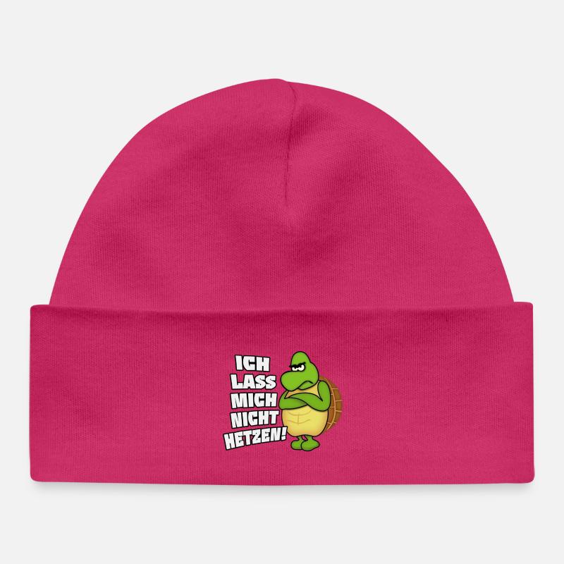 Je me laisse pas précipiter! - Bonnet bébé bio - hot pink